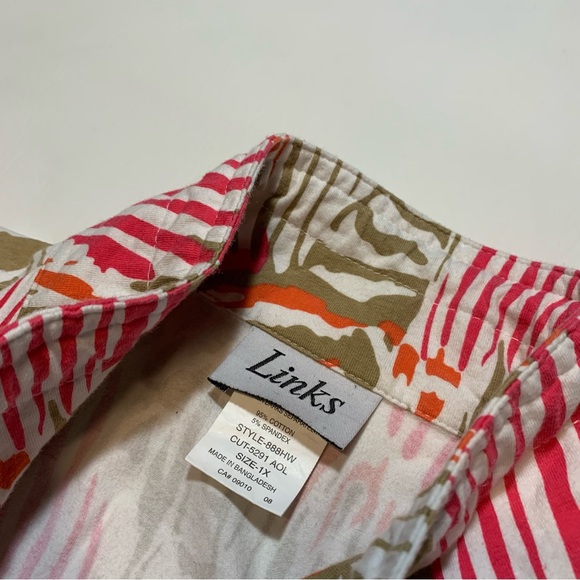 Links Women's 1X XL Jacket Full Zip 5291 AOL Animal print - Picture 5 of 9